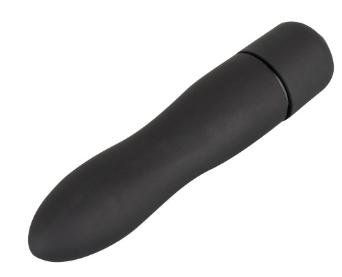 Чёрная вибропуля Mini Vibe - 8,2 см. фото 2