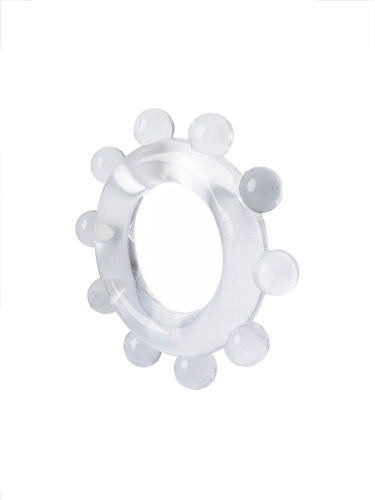 Прозрачное эрекционное кольцо со стимулирующими шариками фото 4 Прозрачное эрекционное кольцо со стимулирующими шариками фото 4