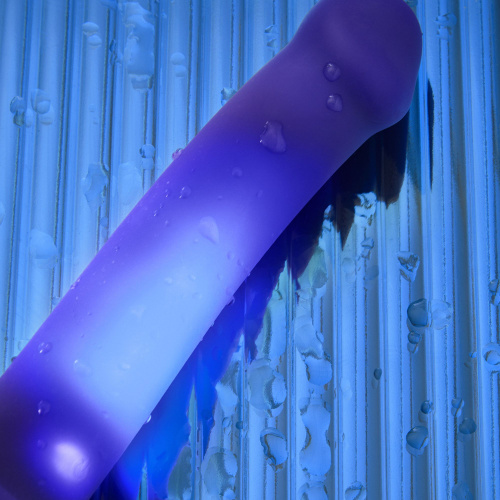 Светящийся фаллоимитатор Strap-on-me Glow-Led Dildo - size M фото 3