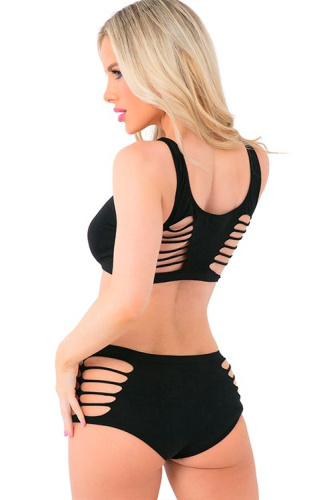 Эротический комплект с разрезами фото 2