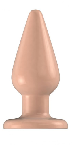 Бежевый анальный стимулятор Bottom Line Model 2 - 10,5 см. Бежевый анальный стимулятор Bottom Line Model 2 - 10,5 см.