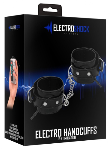 Черные наручники с электростимуляцией Electro Handcuffs фото 6