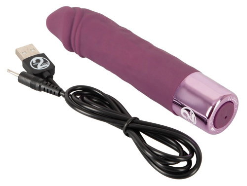 Фиолетовый вибратор-реалистик Realistic Vibe - 14,3 см. фото 7