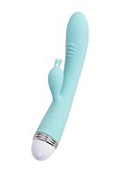 Мятный вибратор-кролик Iris - 22 см.