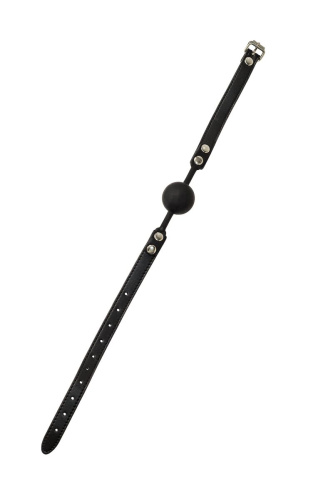 Черный силиконовый кляп-шар Dolce Vita фото 3