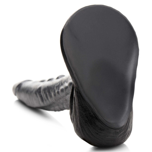 Серый фантазийный фаллоимитатор The Gargoyle Rock Hard Silicone Dildo - 23,6 см. фото 4