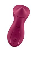Бордовый вибратор с движущимся шариком Exciterrr