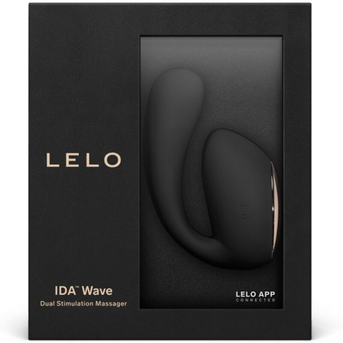 Черный вибратор с управлением через приложение Lelo Ida Wave фото 2