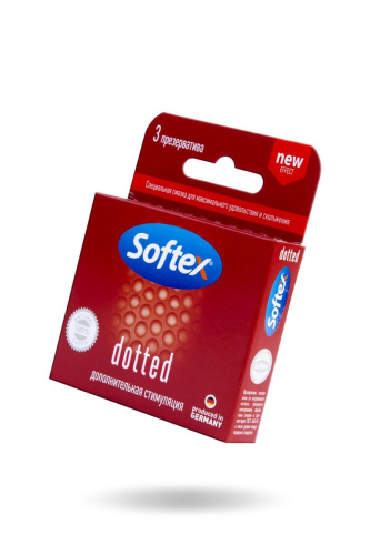 Презервативы с дополнительной стимуляцией Softex Dotted - 3 шт. фото 2