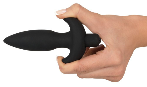 Анальная вибровтулка с 5 скоростями вибрации Vibrating Plug Small - 13 см. фото 4