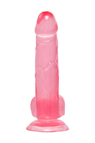 Розовый реалистичный фаллоимитатор Sundo - 20 см. фото 4