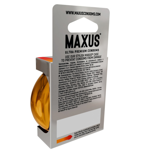Презервативы анатомической формы Maxus Sensual - 3 шт. фото 5