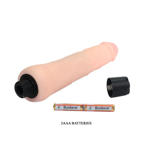 Водонепроницаемый вибратор телесного цвета - 24,5 см. фото 5 Водонепроницаемый вибратор телесного цвета - 24,5 см. фото 5