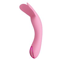 Розовый мини-вибратор DJ Cock - 13,9 см.