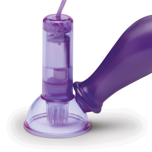 Вакуумные помпы для груди с вибрацией Remote Control Vibrating Nipple Suckers фото 2