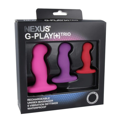 Набор из 3 цветных вибровтулок Nexus G-Play+ Trio фото 2