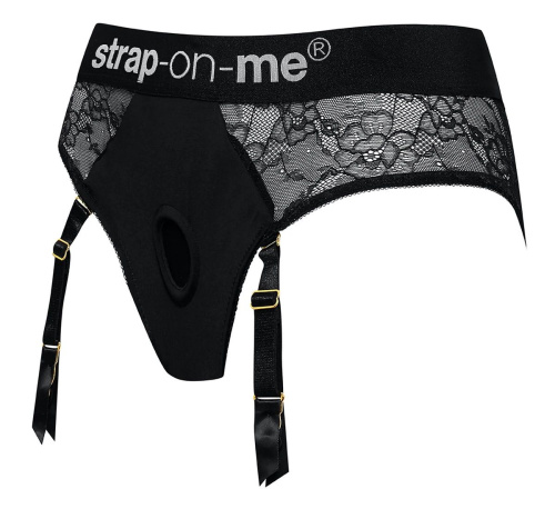 Черные трусики для насадок Diva Lingerie Harness - size M фото 2 Черные трусики для насадок Diva Lingerie Harness - size M фото 2