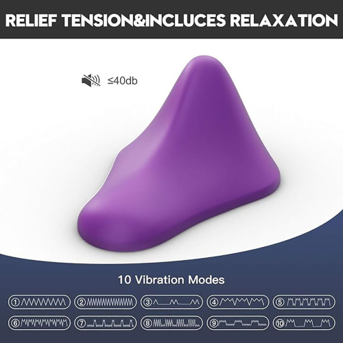 Фиолетовый треугольный вибромассажер Triangle Muscle Massager фото 4