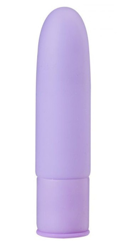 Сиреневый силиконовый мини-вибратор - 10 см. Сиреневый силиконовый мини-вибратор - 10 см.