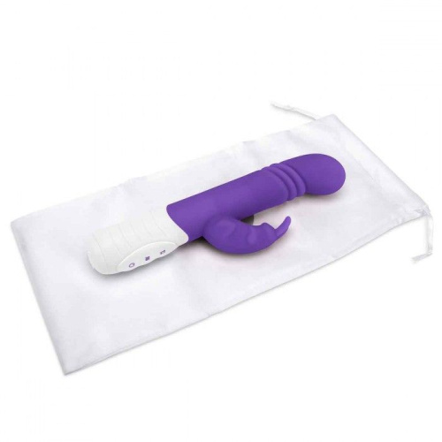 Фиолетовый массажер для G-точки Slim Shaft thrusting G-spot Rabbit - 23 см. фото 4