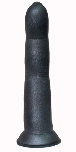 Черный анальный стимулятор в виде пальца на присоске - 15 см. фото 4
