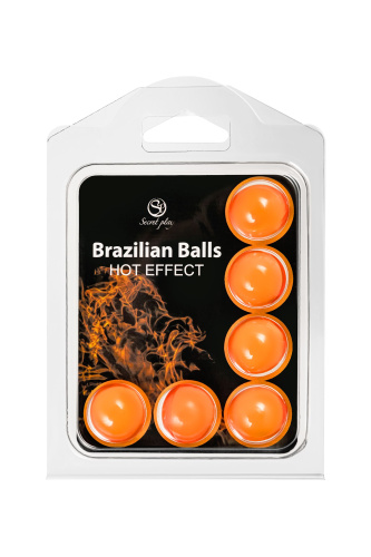 Набор из 6 шариков с массажным маслом Brazilian Balls с разогревающим эффектом фото 2