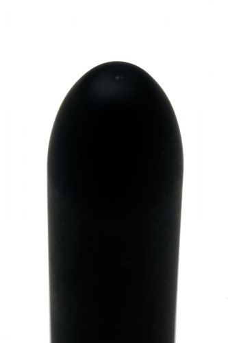 Черный классический вибратор - 17,5 см. фото 2