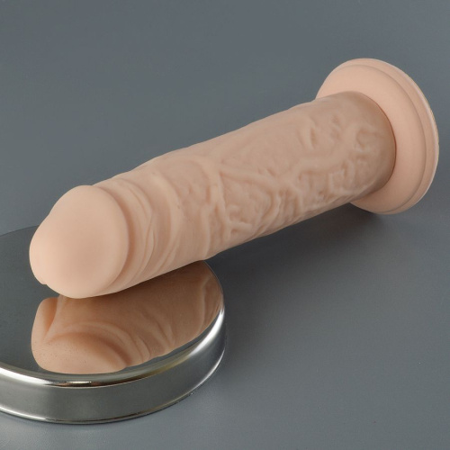 Телесный фаллоимитатор JoyStick на присоске - 15 см. фото 2