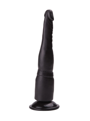 Чёрный анальный фаллоимитатор на подошве-присоске - 18,5 см. фото 2