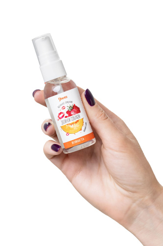 Съедобная гель-смазка Yovee «Двойной соблазн» с Д-пантенолом и вкусом клубники и дыни - 50 мл. фото 3