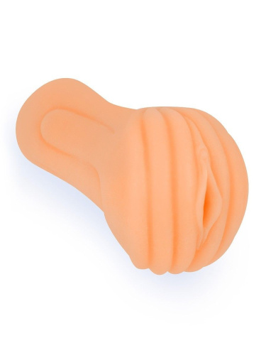 Эластичный мастурбатор в виде вагины телесного цвета фото 2