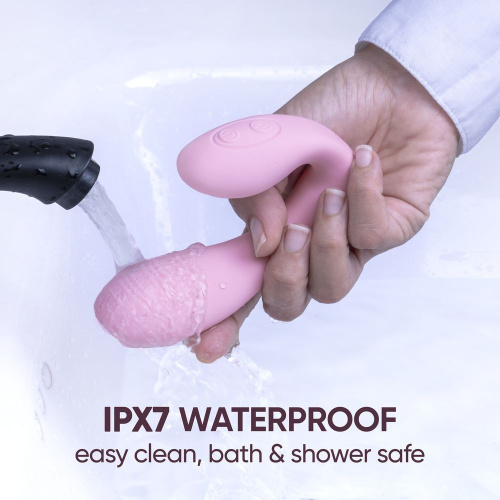 Розовый вибратор Selove DuoFlex фото 3