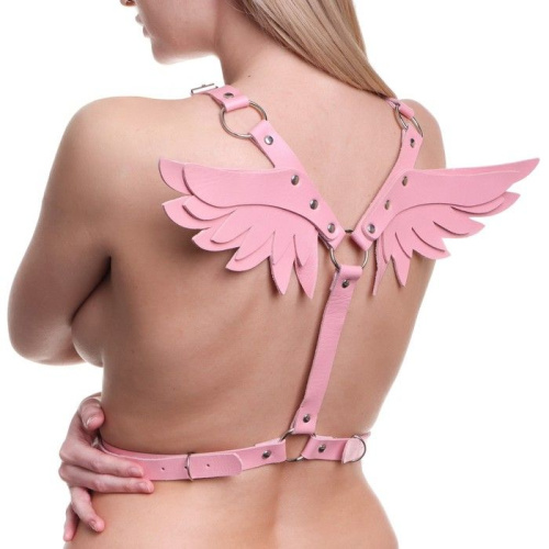Розовая портупея «Оки-Чпоки» с крыльями фото 2