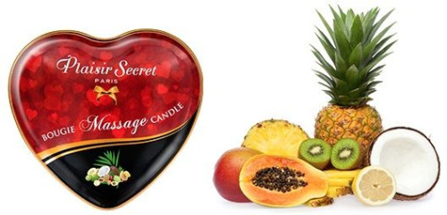 Массажная свеча с ароматом экзотических фруктов Bougie Massage Candle - 35 мл. фото 2