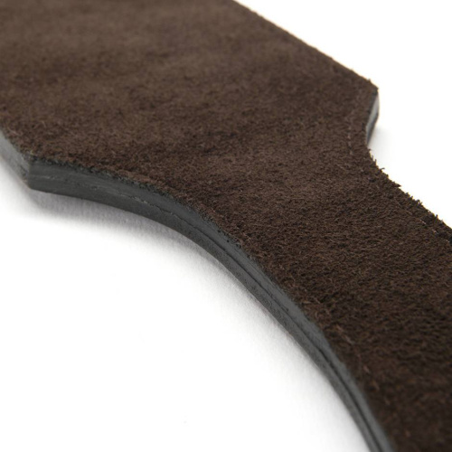 Коричневая кожаная шлепалка - 36 см. фото 3