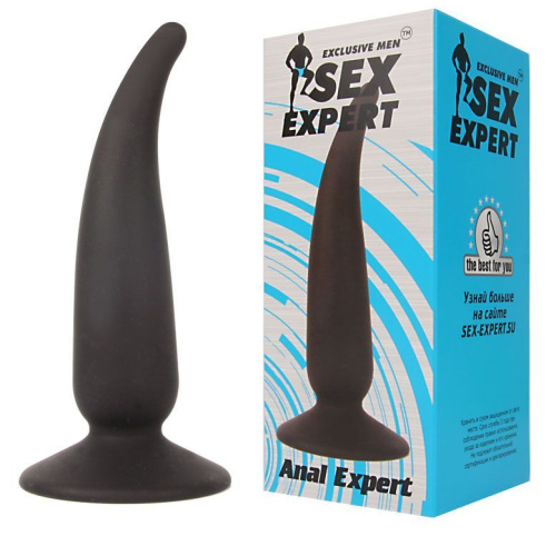 Анальная пробка с тонким кончиком Sex Expert - 11 см. фото 2