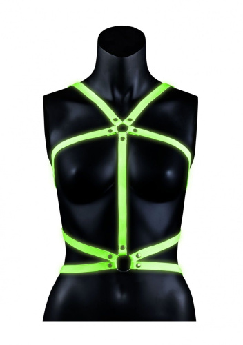 Портупея Body Harness с неоновым эффектом - размер L-XL фото 2 Портупея Body Harness с неоновым эффектом - размер L-XL фото 2