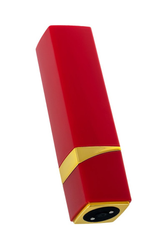Красный вибратор-помада Pansies - 9 см. фото 3