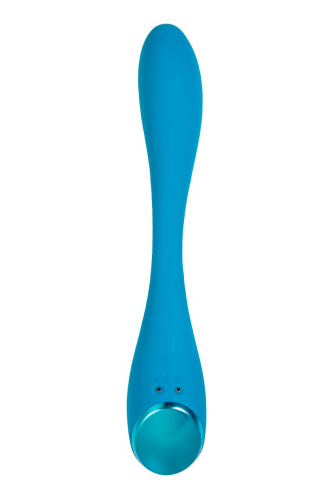 Синий гибкий вибратор Satisfyer G-Spot Flex 5+ - 19,6 см. фото 4