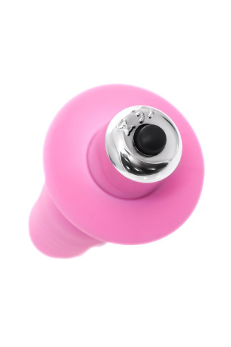 Розовая анальная вибровтулка Princess - 9 см. фото 5