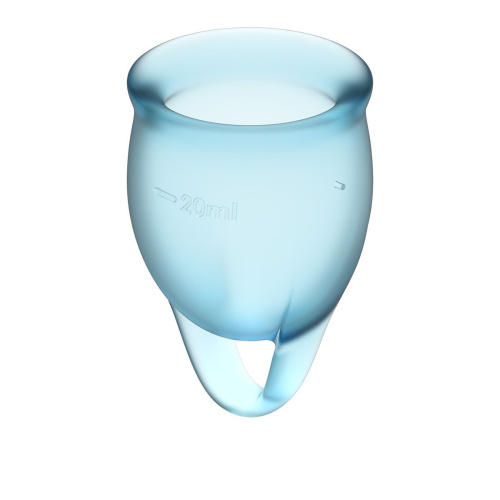 Набор голубых менструальных чаш Feel confident Menstrual Cup фото 3