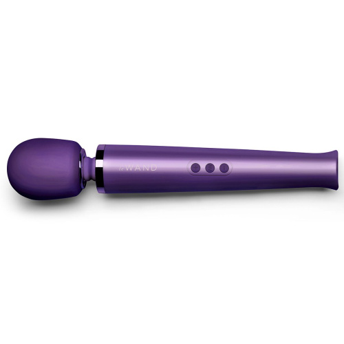 Фиолетовый вибратор Le Wand Rechargeable Vibrating Massager - 34 см. фото 4