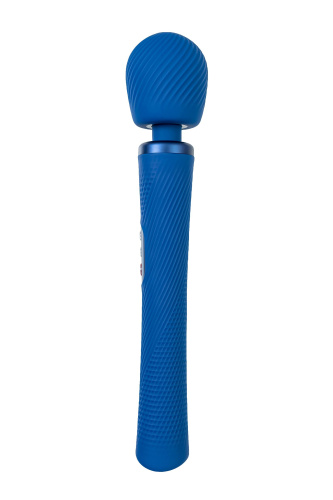 Синий вибромассажер Vim Vibrating Wand - 31,3 см. фото 6