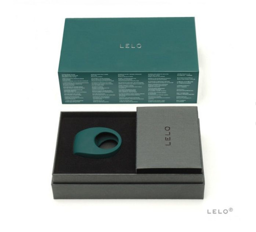 Зелёное эрекционное кольцо Tor 2 с вибрацией фото 4