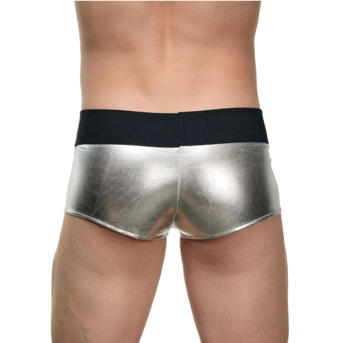 Мужские блестящие трусы-боксеры с кармашком под член фото 2 Мужские блестящие трусы-боксеры с кармашком под член фото 2