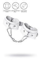 Белые узкие наручники-браслеты со скруглёнными углами