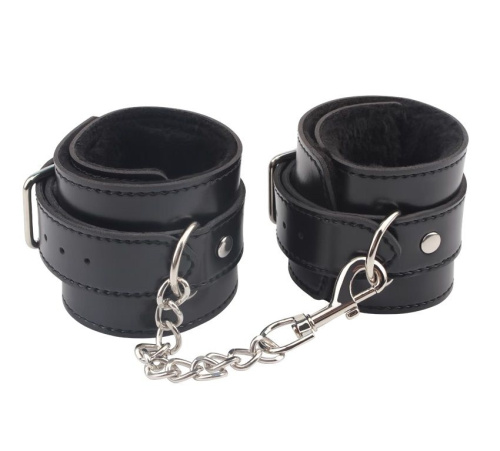 Черные оковы на ноги Obey Me Leather Ankle Cuffs Черные оковы на ноги Obey Me Leather Ankle Cuffs