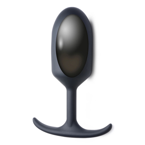 Черная анальная пробка с утяжелением Premium Silicone Weighted Anal Plug XL - 16,8 см. фото 2