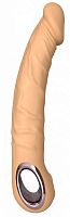 Телесный силиконовый вибратор-реалистик - 22 см.
