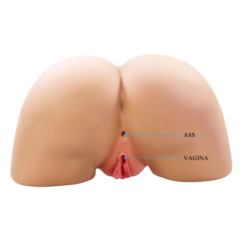 Телесный мастурбатор Olivia с 2 любовными отверстиями фото 4